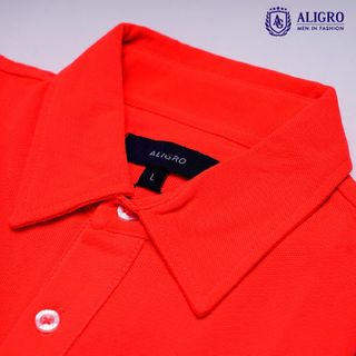 ÁO POLO NAM COTTON MÀU CAM - ALIGRO