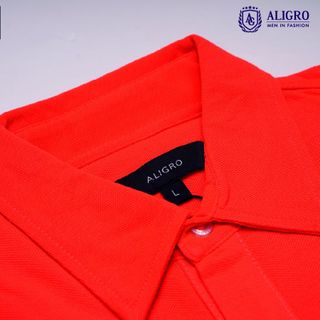 ÁO POLO NAM COTTON MÀU CAM - ALIGRO