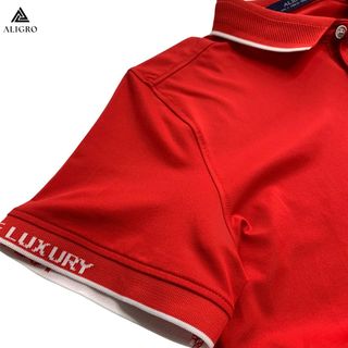 ÁO POLO GOLF NAM NGẮN TAY CHẤT VẢI COOLMAX MÀU ĐỎ TRƠN NĂNG ĐỘNG ALGPLO107 - ALIGRO