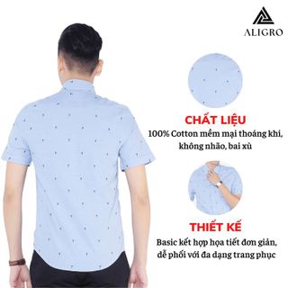 ÁO SƠ MI NAM CỘC TAY ALIGRO ALGS-C42 - ALIGRO
