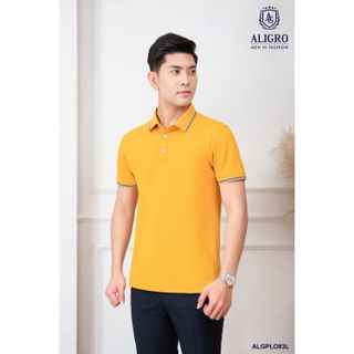 ÁO POLO NGẮN TAY COTTON PRIMA MÀU VÀNG ALGPLO83 - ALIGRO