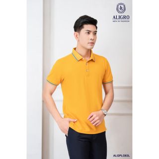 ÁO POLO NGẮN TAY COTTON PRIMA MÀU VÀNG ALGPLO83 - ALIGRO