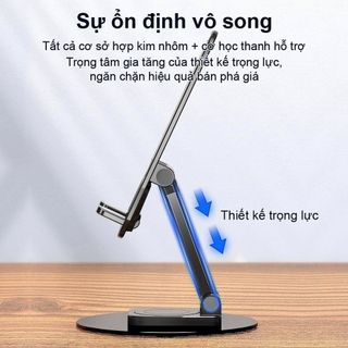 Giá Đỡ Để Điện Thoại Máy Tính Bảng Bằng Kim Loại Chân Xoay 360 Độ