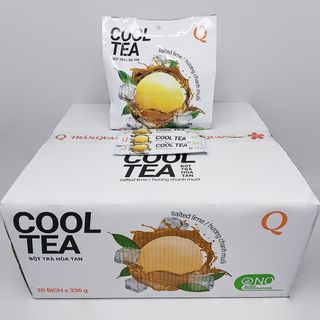 Thùng trà Chanh Muối Cool Tea Trần Quang 20 bịch 336g (24 gói nhỏ 14g) giá sỉ