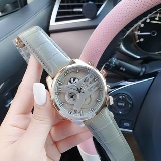 ĐỒNG HỒ NAM DA TRUNG CẤP TA.G HE.UER DÂY DA MẶT TRÒN TO SIZE 47mm 4
