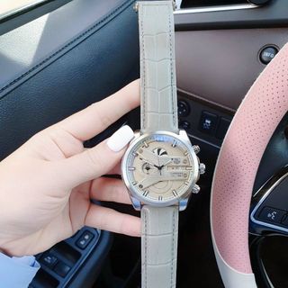 ĐỒNG HỒ NAM DA TRUNG CẤP TA.G HE.UER DÂY DA MẶT TRÒN TO SIZE 47mm 4