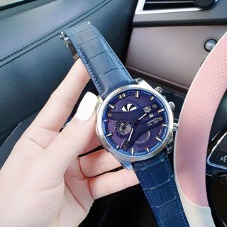ĐỒNG HỒ NAM DA TRUNG CẤP TA.G HE.UER DÂY DA MẶT TRÒN TO SIZE 47mm 4