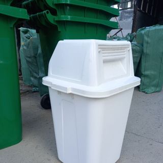 Thùng rác nhựa 60 lít nắp hở , thùng rác nắp bập bênh 60 lít