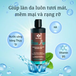 Sữa Tắm Nước Sông Băng tươi mát Dr's Formula Green Aqua Refreshing Glacier Shower Gel