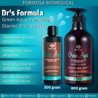 Sữa Tắm Nước Sông Băng tươi mát Dr's Formula Green Aqua Refreshing Glacier Shower Gel