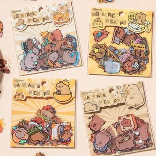 Sticker capybara tấm trong bịch 50 miếng giá sỉ