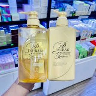 Bộ Gội Xả Tsubaki Premium Volume & Repair 490ml
