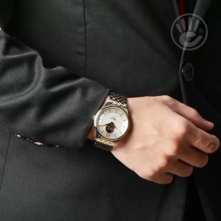 ĐỒNG HỒ NAM CƠ SIÊU CẤP TISỌT DÂY THÉP KÍNH SAPHIRE LỘ MÁY MÀU DEMI