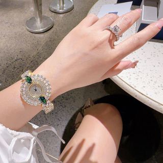 ĐỒNG HỒ NỮ CHÍNH HÃNG FUNMEI MẶT HOA VÀNG FULL ĐÁ PHA LÊ ĐI KÈM TEM KÍCH HOẠT ĐIỆN TỬ BẢO HÀNH CHÍNH HÃNG
