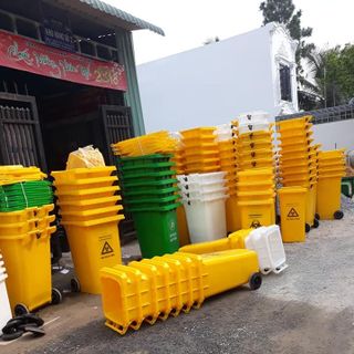 Thùng rác công cộng 120 lít giá rẻ
