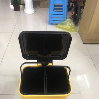 Thùng rác phân loại 2 ngăn, thùng rác 2 ngăn đạp chân 40 lít