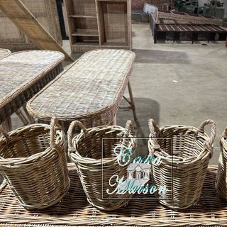 Giỏ mây cao cấp  đựng rác CaSa Mai Son