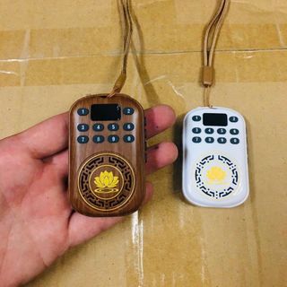 Máy niệm Phật mini đeo cổ 55 bài tụng niệm chọn lọc