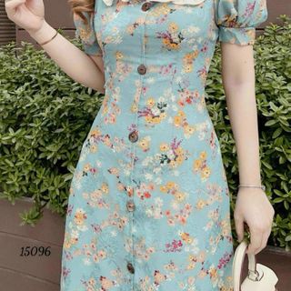 Đầm dự tiệc chất liệu voan in hoa cao cấp, mềm mại, sang trong,thanh lịch N30