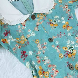 Đầm dự tiệc chất liệu voan in hoa cao cấp, mềm mại, sang trong,thanh lịch N30