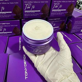 Kem Dưỡng Trắng Da Body Tía Tô Ngày Và Đêm Tony Detox (180g) Chính Hãng, Dưỡng Trắng, Giữ Ẩm, Ngừa Lão Hóa