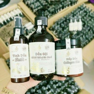 Combo Cốt Gội Bồ Kết + Ủ Xả Collagen Dừa + Tính chất Xịt Bưởi Dr Di.Hi.