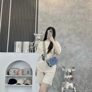 B712 WHO.A.U MONOGRAM JQD MINI CROSSBODY BAG