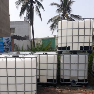 Thùng nhựa vuông 1000 lít đã qua sử dụng