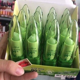 Son dưỡng Nha đam chính hãng Thái Aloe Vera 99% (Chiết Xuất Nha Đam - Son Gió Có Màu)