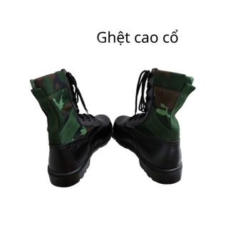 Giày ghệt cơ động cty 32 Aseco mẫu rằn ri phối đen