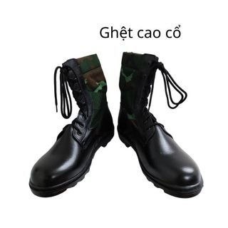 Giày ghệt cơ động cty 32 Aseco mẫu rằn ri phối đen