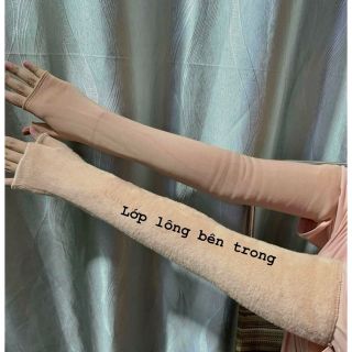 Bao tay ống long xù có 3 màu dày dài hót
