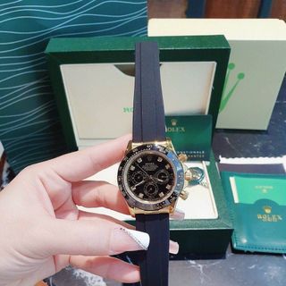 ĐỒNG HỒ NAM CAO CẤP RÔ LE MÁY CƠ DÂY CAO SU