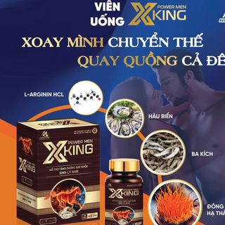 VIÊN UỐNG HỔ TRỢ TĂNG CƯỜNG SỨC KHỎE SINH LÝ NAM XKING HỘP 30 VIÊN- DƯỢC PHẨM AVIPHAR