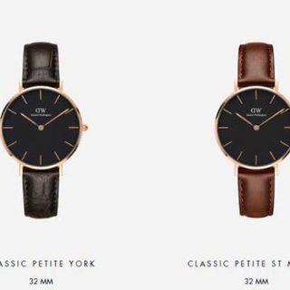 ĐỒNG HỒ NỮ CAO CẤP D.W BLACK PETITE DÂY DA