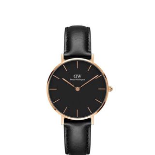 ĐỒNG HỒ NỮ CAO CẤP D.W BLACK PETITE DÂY DA