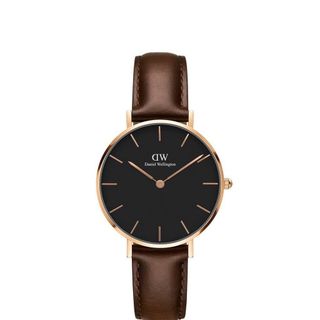 ĐỒNG HỒ NỮ CAO CẤP D.W BLACK PETITE DÂY DA
