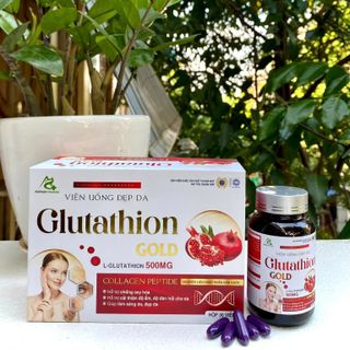 VIÊN UỐNG ĐẸP DA GLUTATHION GOLD GIÚP BỔ SUNG COLLAGEN, GIẢM NÁM DA, SẠM DA, CHỐNG LÃO HÓA HỘP 30 VIÊN- DƯỢC PHẨM AVIPHAR