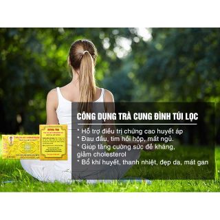 Trà túi lọc Cung Đình  cao cấp - Nhất dạ đế Vương, Đức phượng  30 gói - CTB732