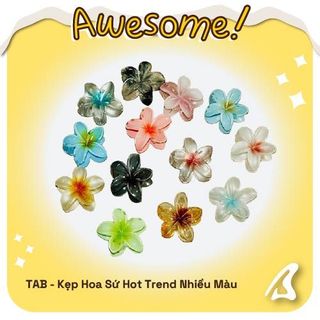 [Đồng Giá 9k] Kẹp Hoa Sứ 8CM