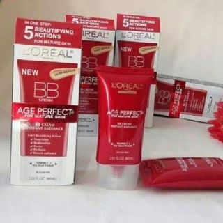 Kem nền BB Cream Lo real age perfect instant 60ml cho lớp nền mịn, dưỡng da, ngăn ngừa đốm nâu, che khuyết điểm hiệu quả