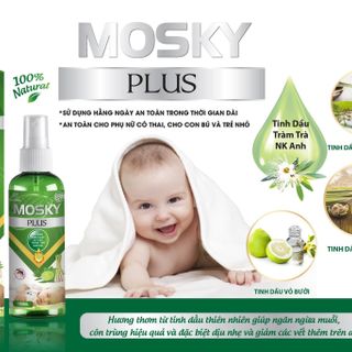 XỊT MUỖI THẢO DƯỢC MOSKY PLUS 100ML- DƯỢC AVIPHAR
