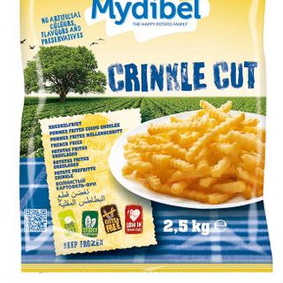 Khoai tây chiên cắt răng cưa Mydibel cọng 12mm gói 2.5kg xuất xứ Bỉ giá sỉ