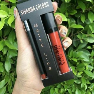 Son kem lì Sivanna Color Matte Lips( kèm chì kẻ viền môi cao cấp )