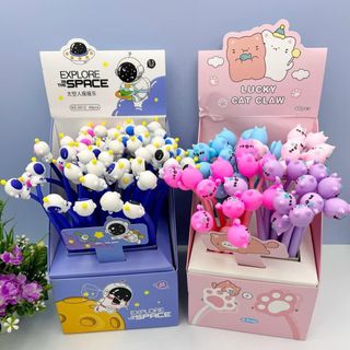 Bút bi dẻo đầu thú hoạt hình dễ thương