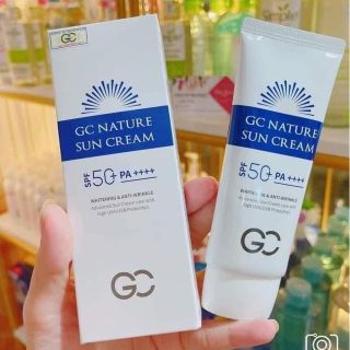 Kem Chống Nắng Nâng Tone Hàn Quốc, Dưỡng Da GC Nature Sun Cream SPF 50+ PA++++ 60ML