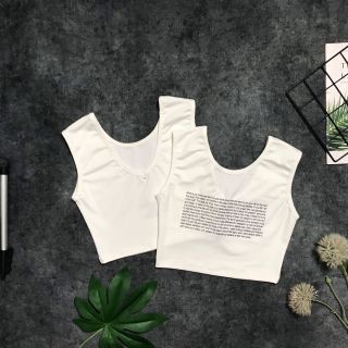 Croptop sát nách mlxl - 222, áo thể thao nữ