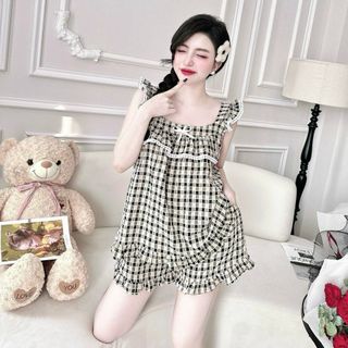 Đồ bộ đùi xốp đũi thiết kế bèo cánh tiên