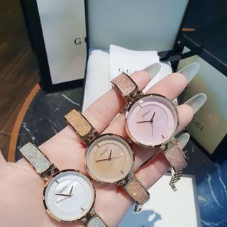 ĐỒNG HỒ NỮ CAO CẤP GU CII MẶT ĐÁ SỨ DÂY ĐÁ BLING BLING 3