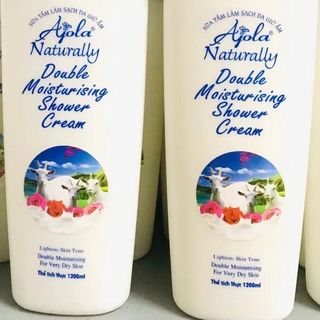 Sữa tắm dê Ajola dưỡng trắng da 1200ml